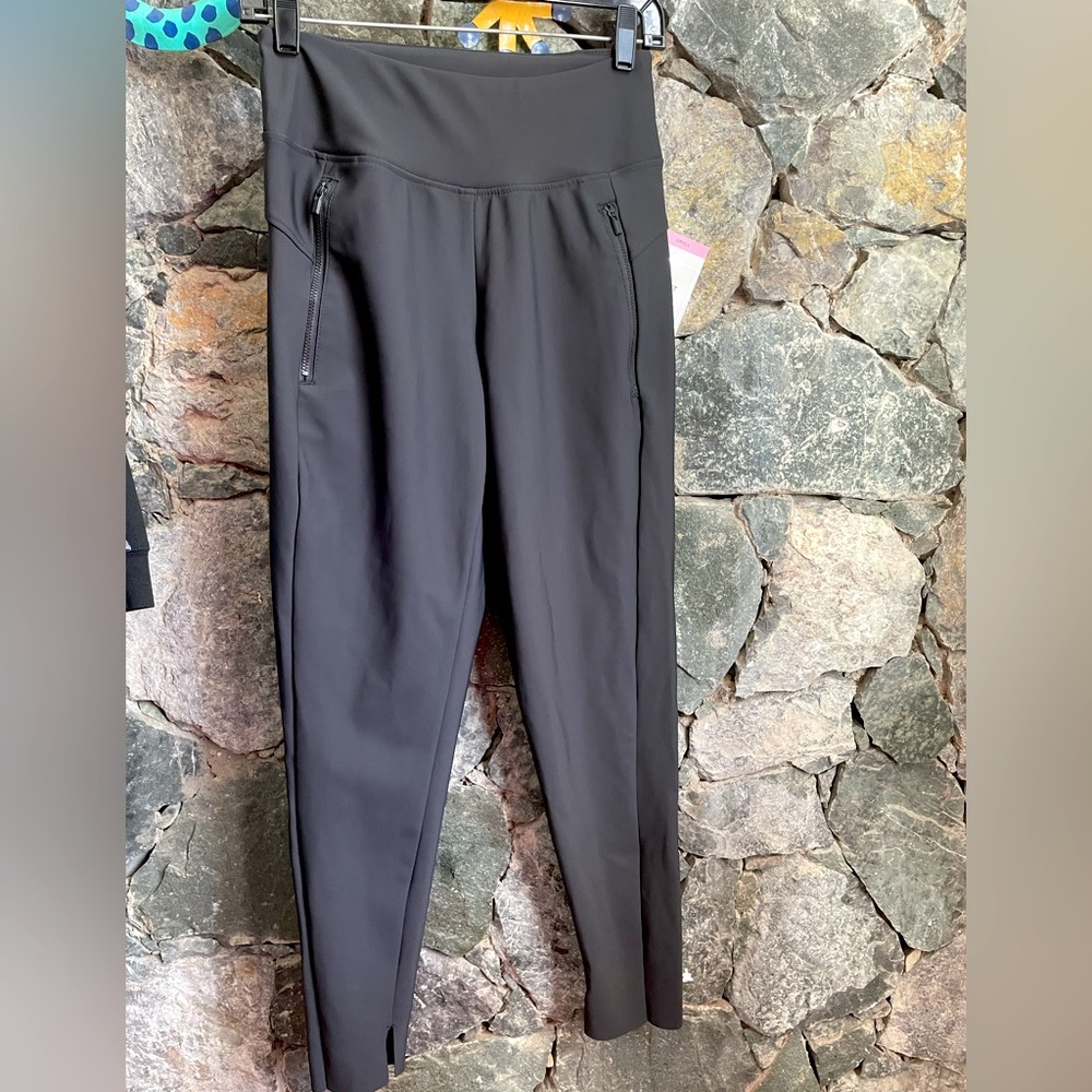 NWT Members Mark Ladies black City Pant Leggings High Rise small 27.5 inseam